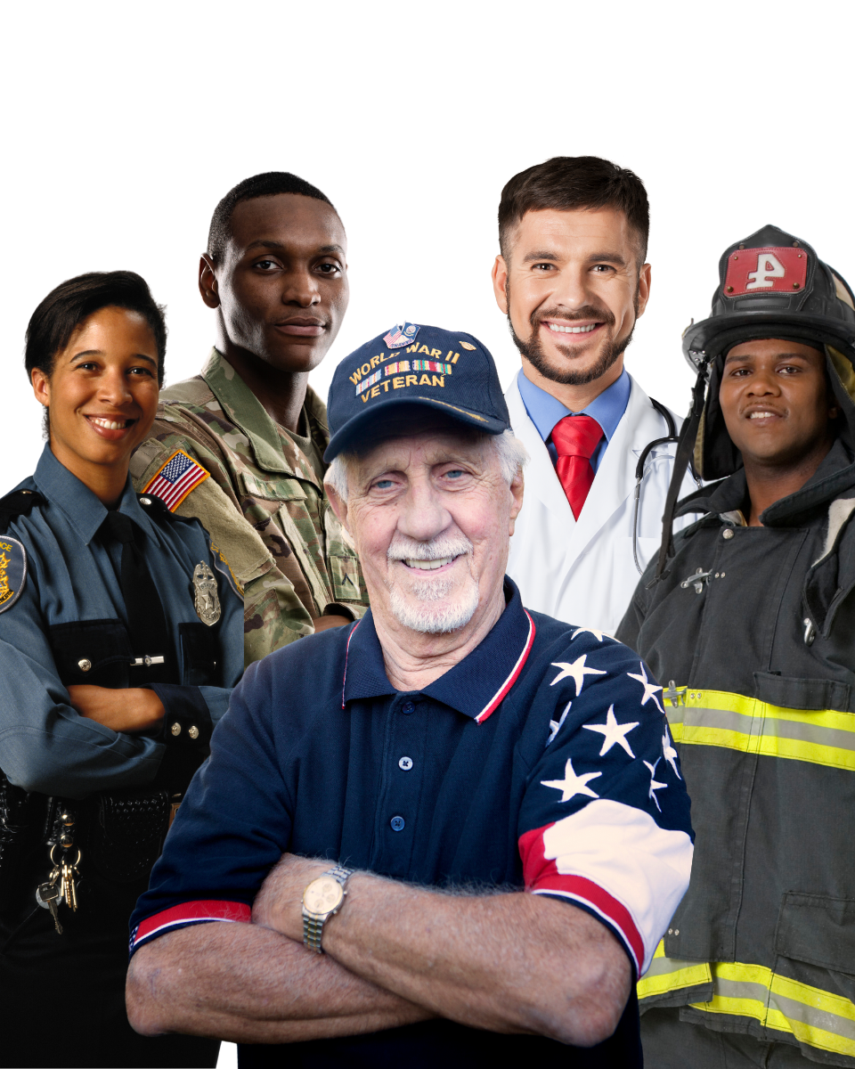 First Responders & Veterans promo